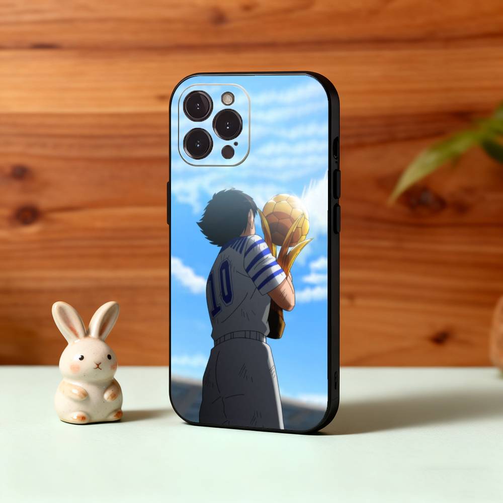 C-Comic C-Captain T-Tsubasas Phone Case For iPhone17,16,15,14,13,12Plus,Pro Max,XS,5G Soft Silicone Black Cover