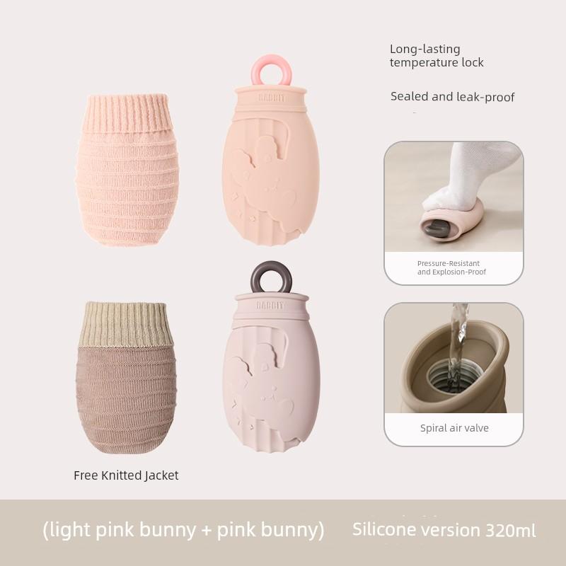 Silicone Hot Water Bottle for Pregnant Women during Childbirth, Small Size, Sealed, Explosion-Proof, Warm Stomach, Protect Neck, Gentle Warmth, Warm
