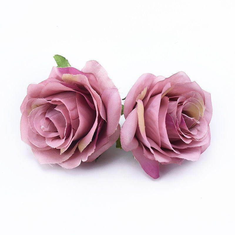 50/100pcs Artificial Flowers Silk Roses Home Outdoor garden Wedding wall Christmas Decoration High Quality Festival Diy gift box