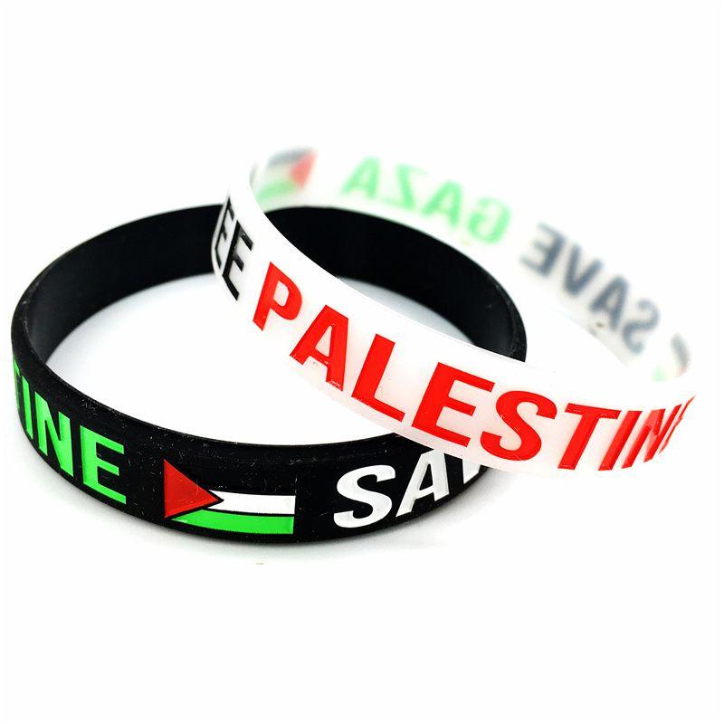 Stylish Palestine Silicone Wrist Band Featuring The Iconic Palestinian Flag Design