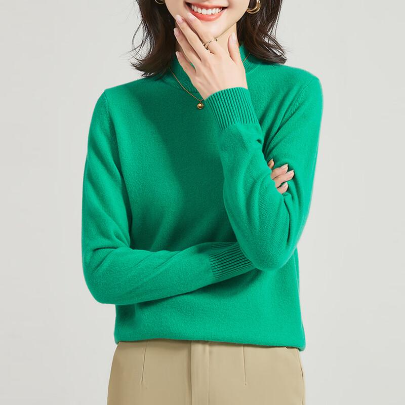 Damski sweter z golfem Jinjuan, 100% wełna merynosów