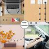 50pcs Adhesive Cable Clips For Outdoor, Christmas Light Clips, Decoration Clips, Self Adhesive Hooks Cord Management Wire Holder