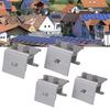 Roof Mounting Clamps Set 14pcs Aluminium Standing Seam Clamps for Solar PV Systems with Stainless Steel Fittings