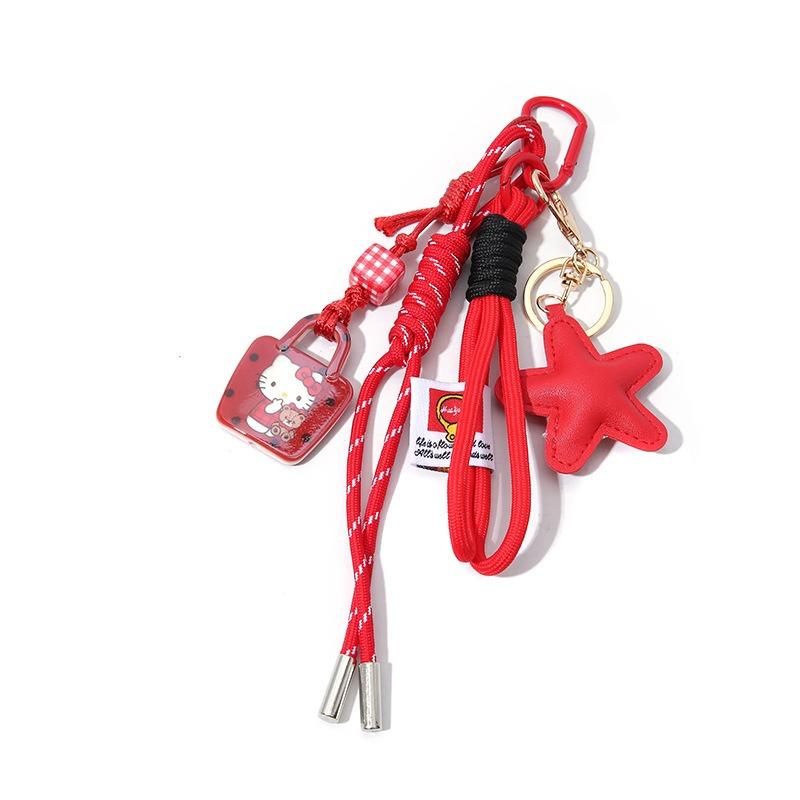 Cute mushroom pendant~ miu series wind climbing rope hand rope cartoon doll bag pendant car keychain tide