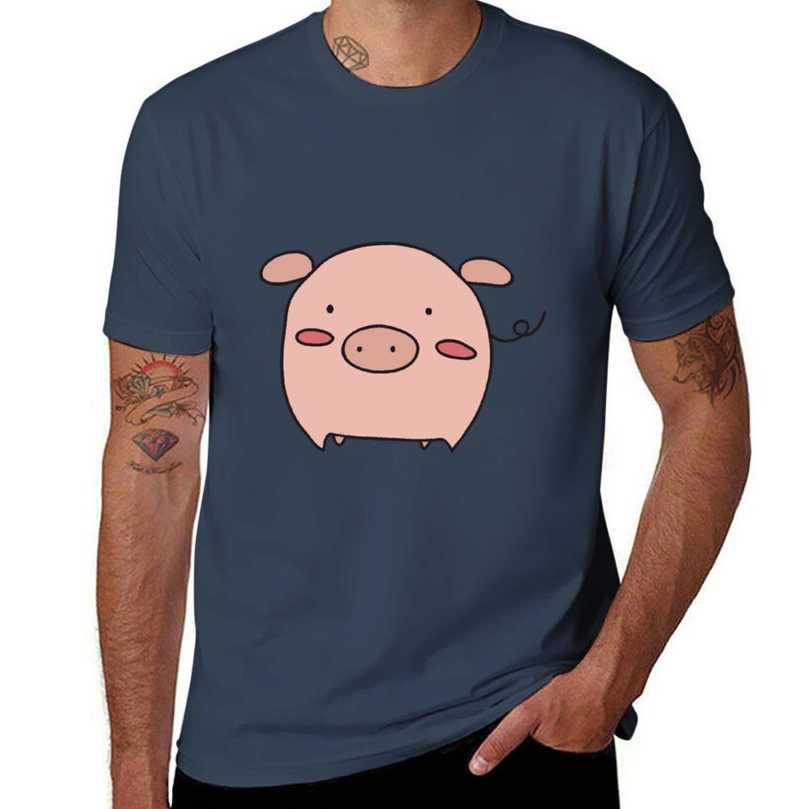Little Pink Piggy Tshirt Lightweight Print Tshirt S