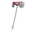 Traktor Windspiel Vintage Drehende Räder Metall Außenstecker Windmühle Dekoration für Blumenbeet Rasen Garten Rot
