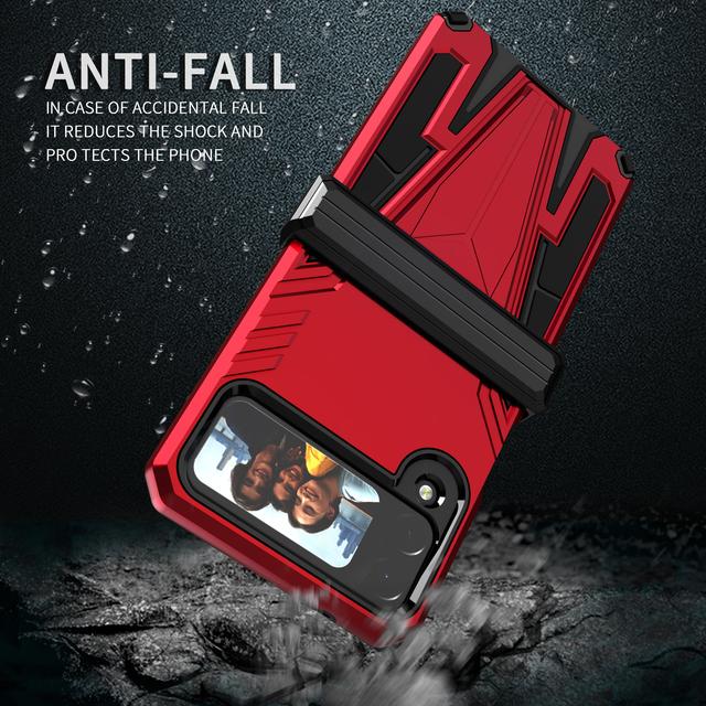 Kratzfeste, zweilagige, modische Schutzhülle für Samsung Galaxy Z Flip4 5g Flip 4 Zflip4, rutschfeste Telefonabdeckung