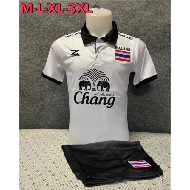 THAILAND Football Soccer Polo Vintage Shirt National Flag Badge Logo Unisex Men Women Training JERSEY Print Quick Dry Short Sleeve Uniform Elephant