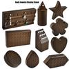 Wood Display Board for Ear Studs Elegant Lip Rings Holder Body Piercing Accessories Showcase Rack for Women Girls