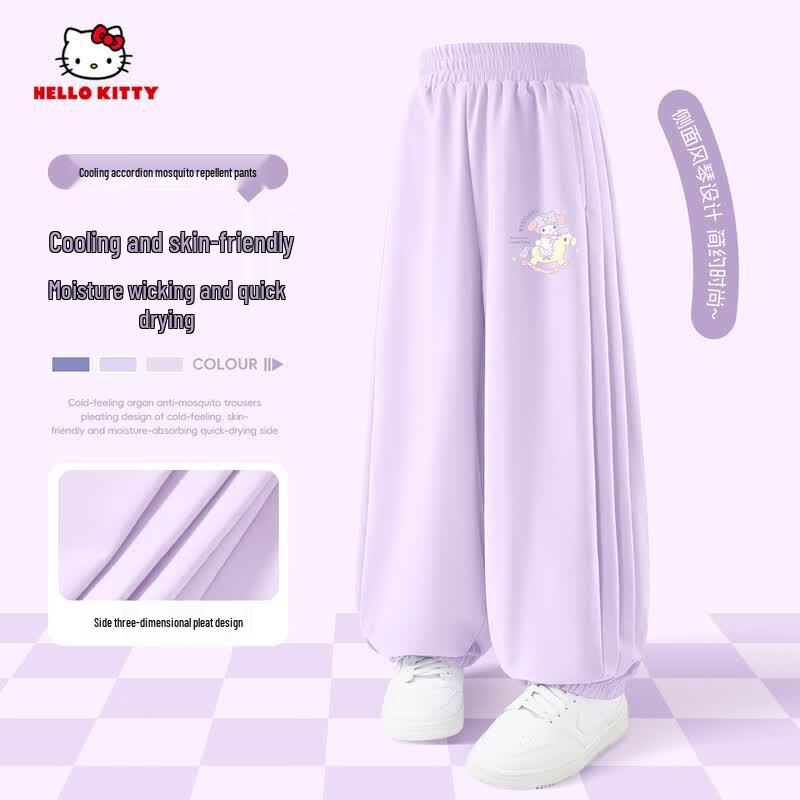 Hello Kitty Girls  Cooling Quick-Dry Anti-Mosquito Jogger Pants 110