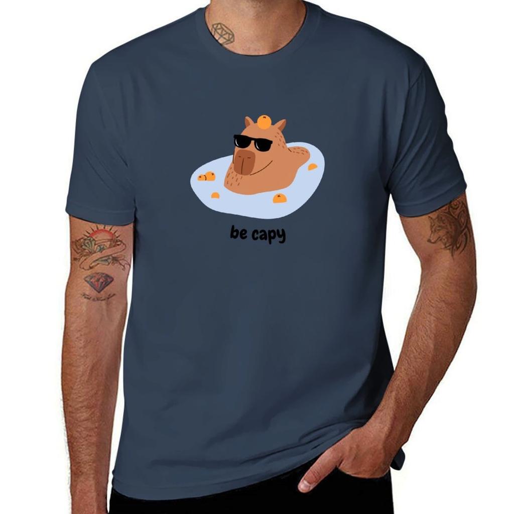 Cool Capybara Chilling Be Capy TShirt UV Protection Outdoor Tee Shirt