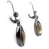 Les Trésors De Lily [J6687] - Gray 'Sissi' Designer Earrings