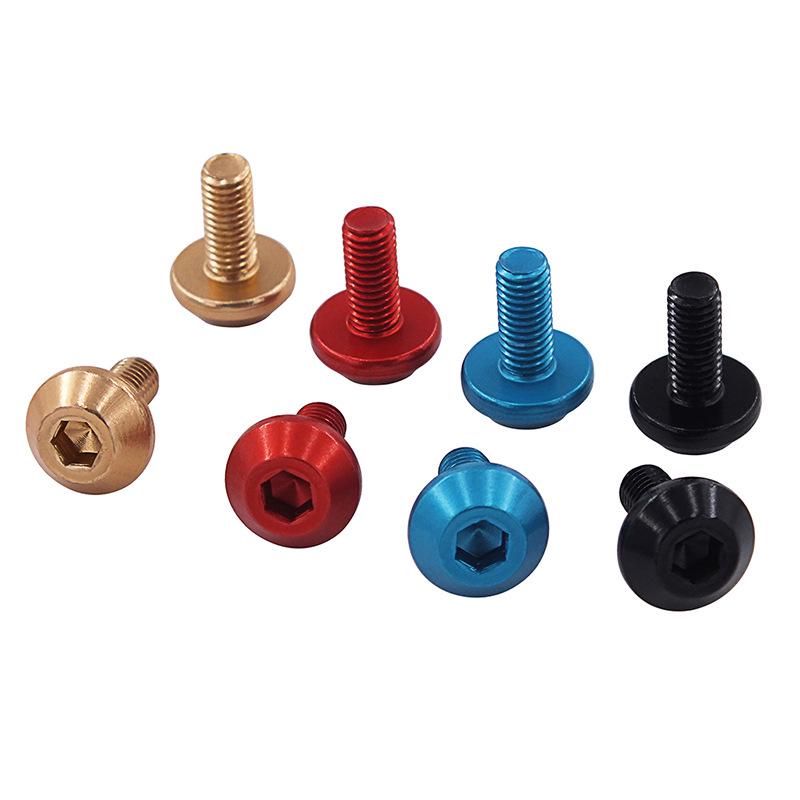 X-CANSUN Aluminum Alloy M5*12 Bicycle Bottle Cage Screws for Mountain/Road Bikes