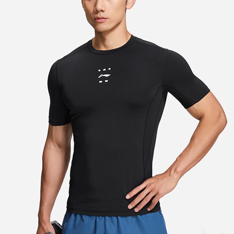 Li Ning Fitness Series Fitness Clothing Men's Black Moderate AUDS039-1