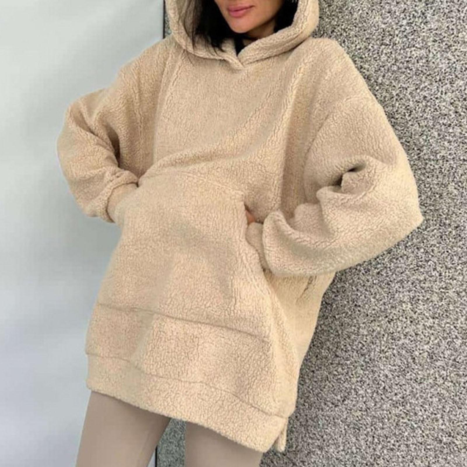 

Женский однотонный средне-длинный повседневный кардиган, вязаный со свободным свитером-пальто S чёрный