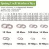 550-1780pcs Metric & Imperial Spring Lock Washers Set, M2-M12, 4#-1/2, Boxed
