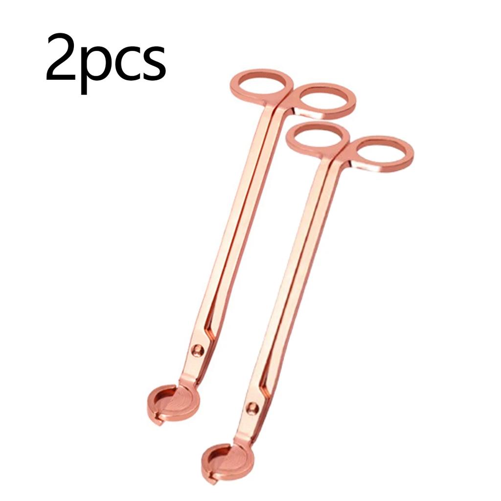 1pc/2pcs/3pcs-Candle Wick Trimmer, Candle Shape Cutter, Stainless Steel Wick Cutting Candle Tool (Matte Black And Rose Gold )