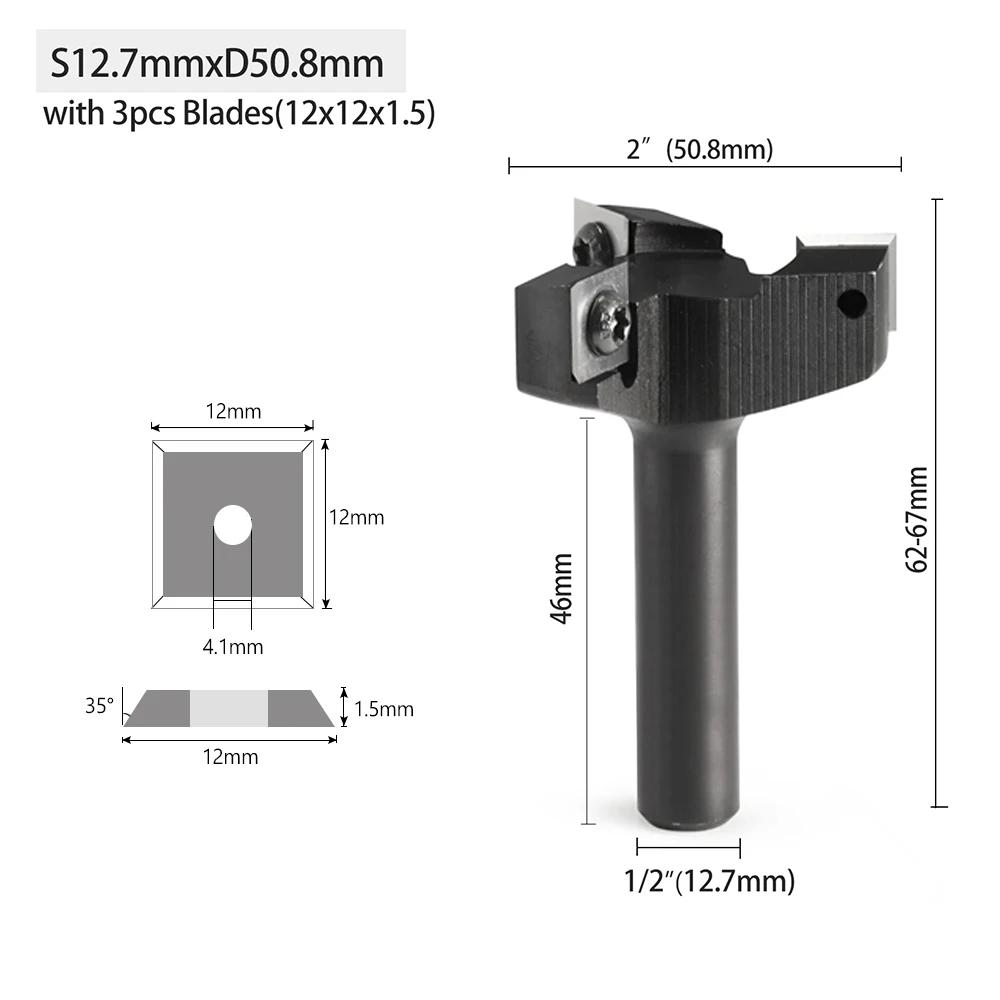 3-Flute Wood Planer Bit Cutting Diameter