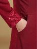 Elegant Long Qipao Wedding Dress for Mother of the Bride, Age 50+