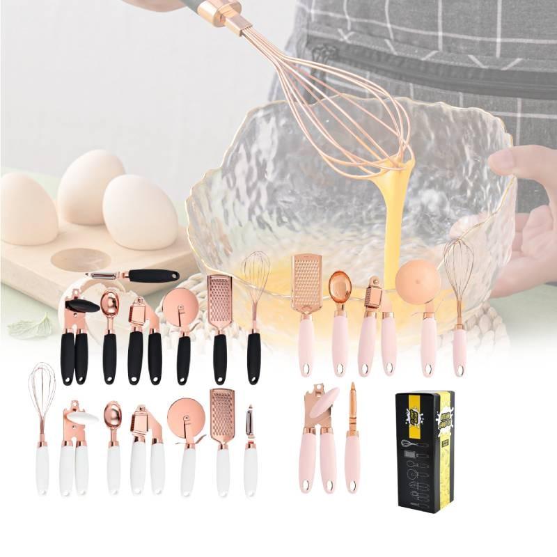 Pcs 7 Kitchen Gadget Set Copper Coated Stainless Utensil Pizza Cooking Tool