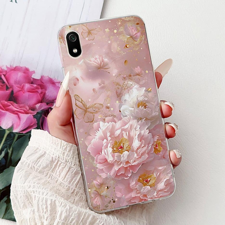 For Xiaomi Redmi 7A Case Redmi7 Luxury Fashion Painted Cover Soft Silicone Phone Case For Xiaomi Redmi 7 7A Redmi7A Fundas Coque