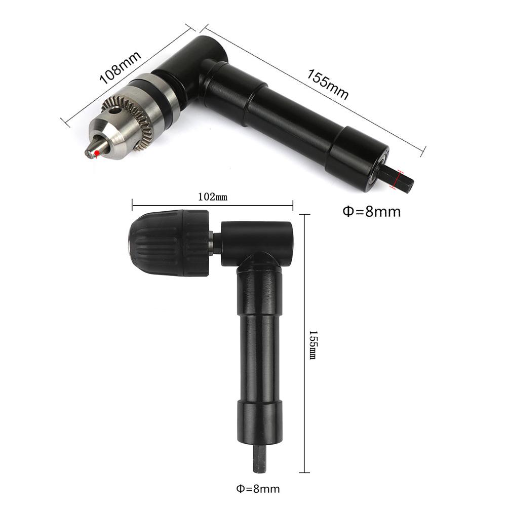 Right Angle Adapter For Electric Drills Right Angled Keyless Drill Chuck For Home House Improvement