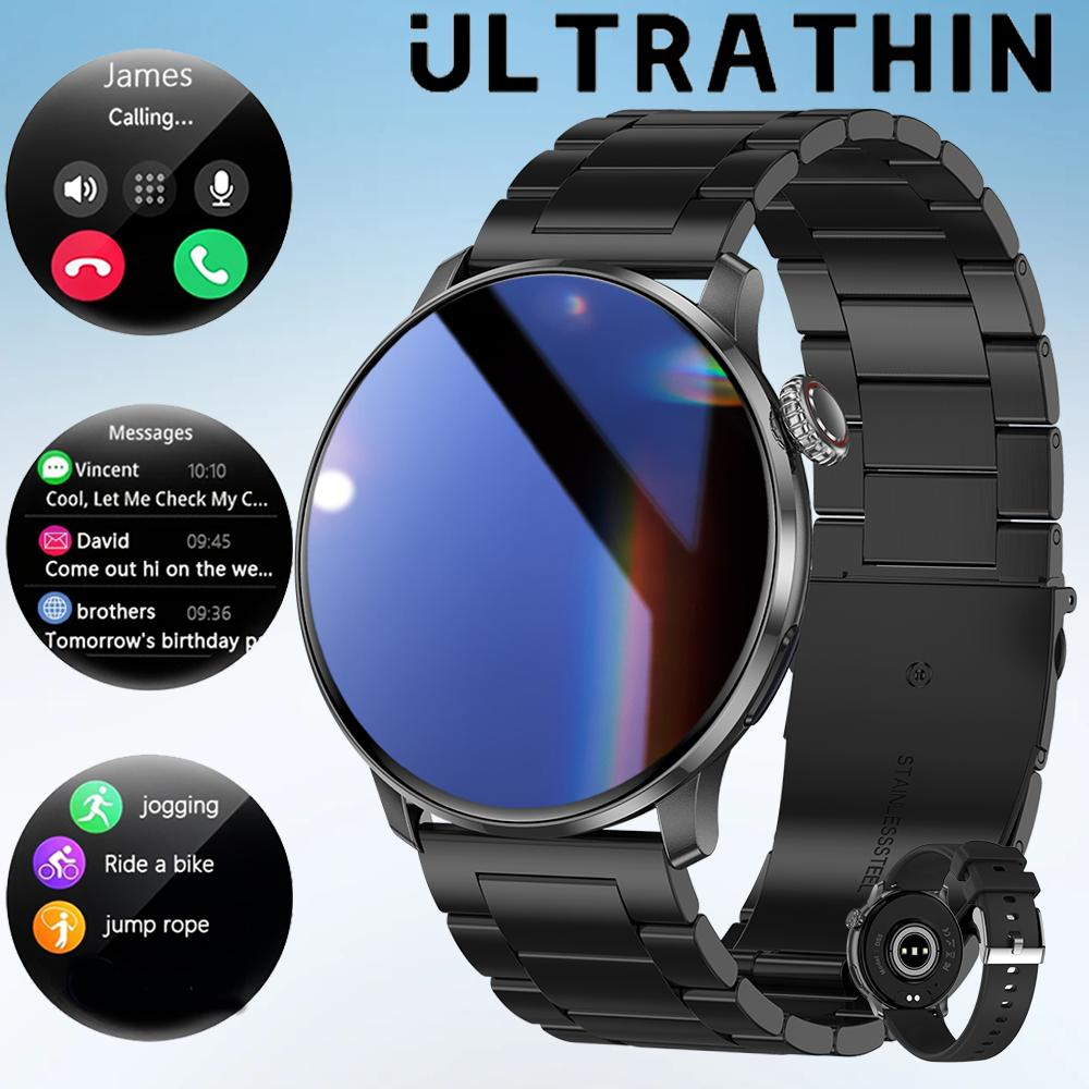 NEW 8MM Ultra-thin body Fashion SmartWatch 1.43"AMOLED HD Screen Women's Health Heart Rate Bluetooth Call Woman Smart Watch