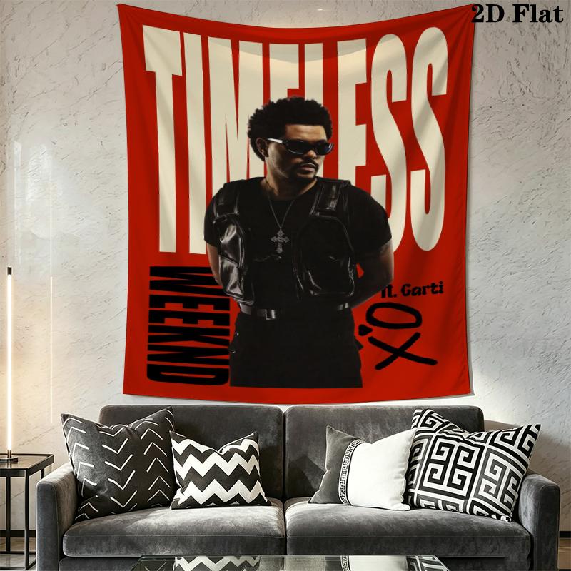 The Weeknd Wall Tapestry Aesthetic Wall Hanging Printed Fabric Blanket Decorative Tapestries for Bedroom Living Room Home Decor