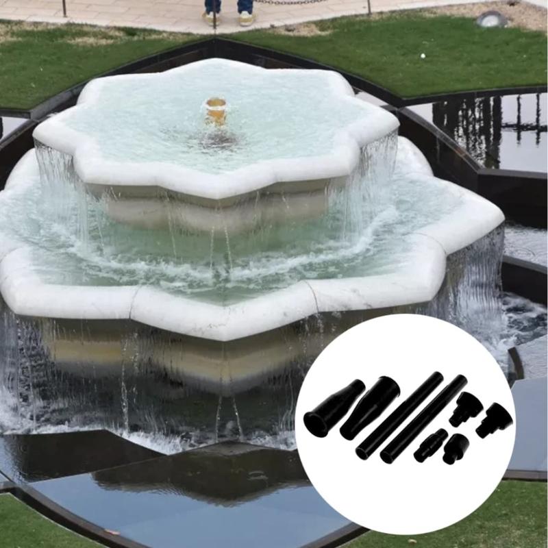 Plastic Fountain Nozzles Replacement Water Sprays Heads Kits For Fishtanks Garden Pond Swimming Pool Decoration