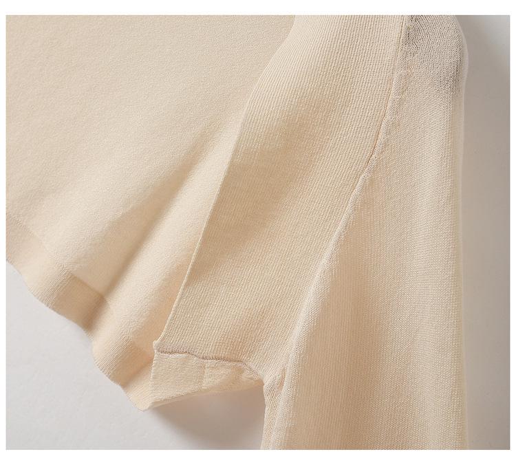 Women's Summer Sun Protection Ice Silk Cardigan - Lightweight, White, Short Sleeve Cover-Up