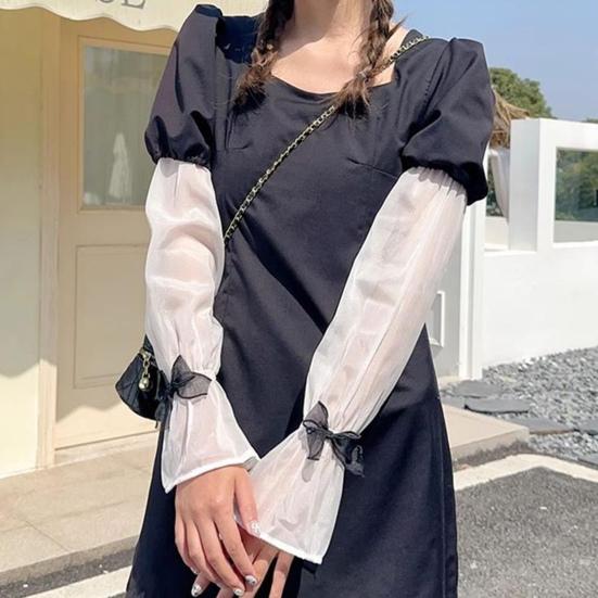 Pair Sun Protection Arm Sleeves for Women Bow Knot UV Protection Arm