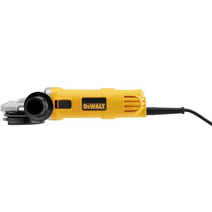 DEWALT Meuleuse d'Angle Compacte 125 mm Filaire avec Interrupteur à Palette DWE4157-QS