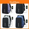Unisex Antitheft Backpack With Spacious Design And Durable Oxford Material For Travel And School
