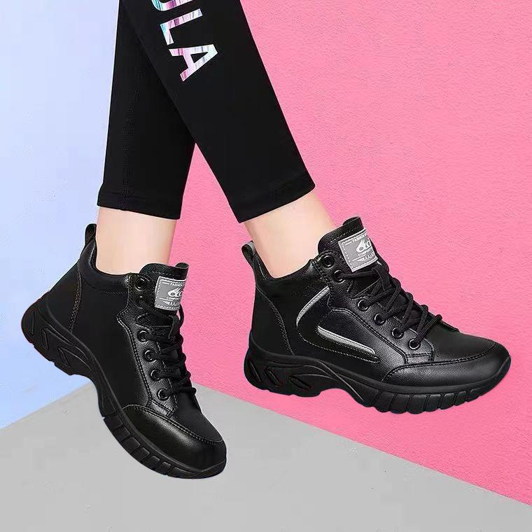 Women PU Athletics Running Shoes Female Winter Non-slip Casual Sneakers Ladies Sport Jogging Shoes