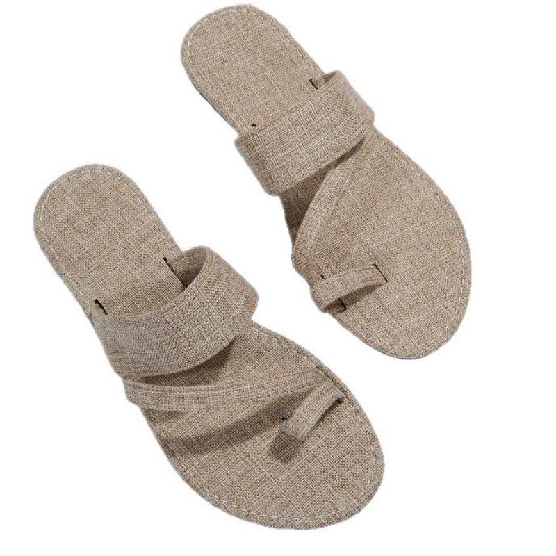 Women's Toe Post Sporty Slide Sandals, Casual Summer Outdoor Shoes