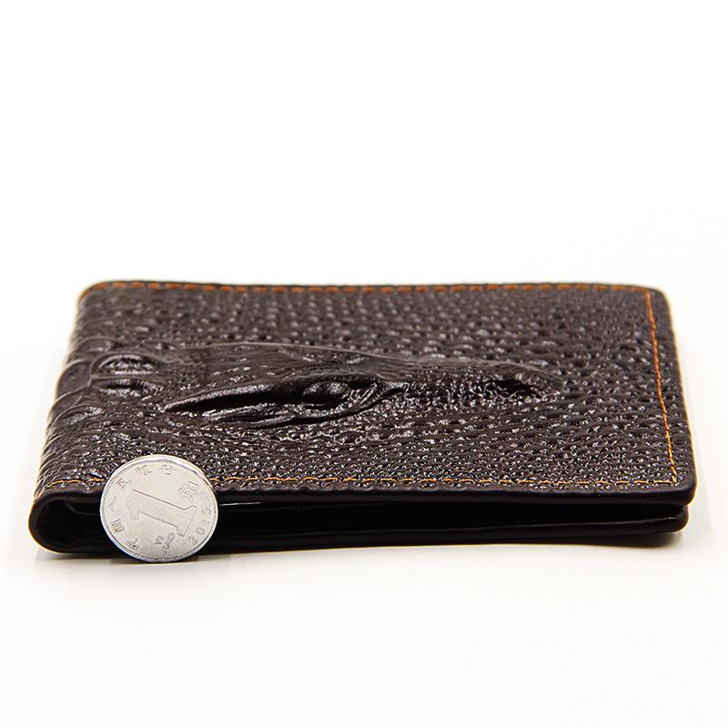 Kožená peněženka na řidičský průkaz a více karet se vzorem krokodýlí kůže