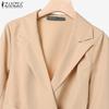 ZANZEA Women Long Sleeve Blouse and Wide Leg Pants Casual Two Piece Suit Sets