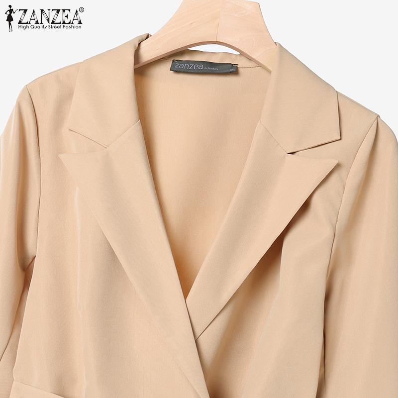 ZANZEA Women Long Sleeve Blouse and Wide Leg Pants Casual Two Piece Suit Sets
