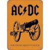 AC DC Vintage Heavy Metal Music Cool Classic Rock Band Metal Tin Sign for Home Restaurant Cafe Bar Art Wall Decoration Gifts