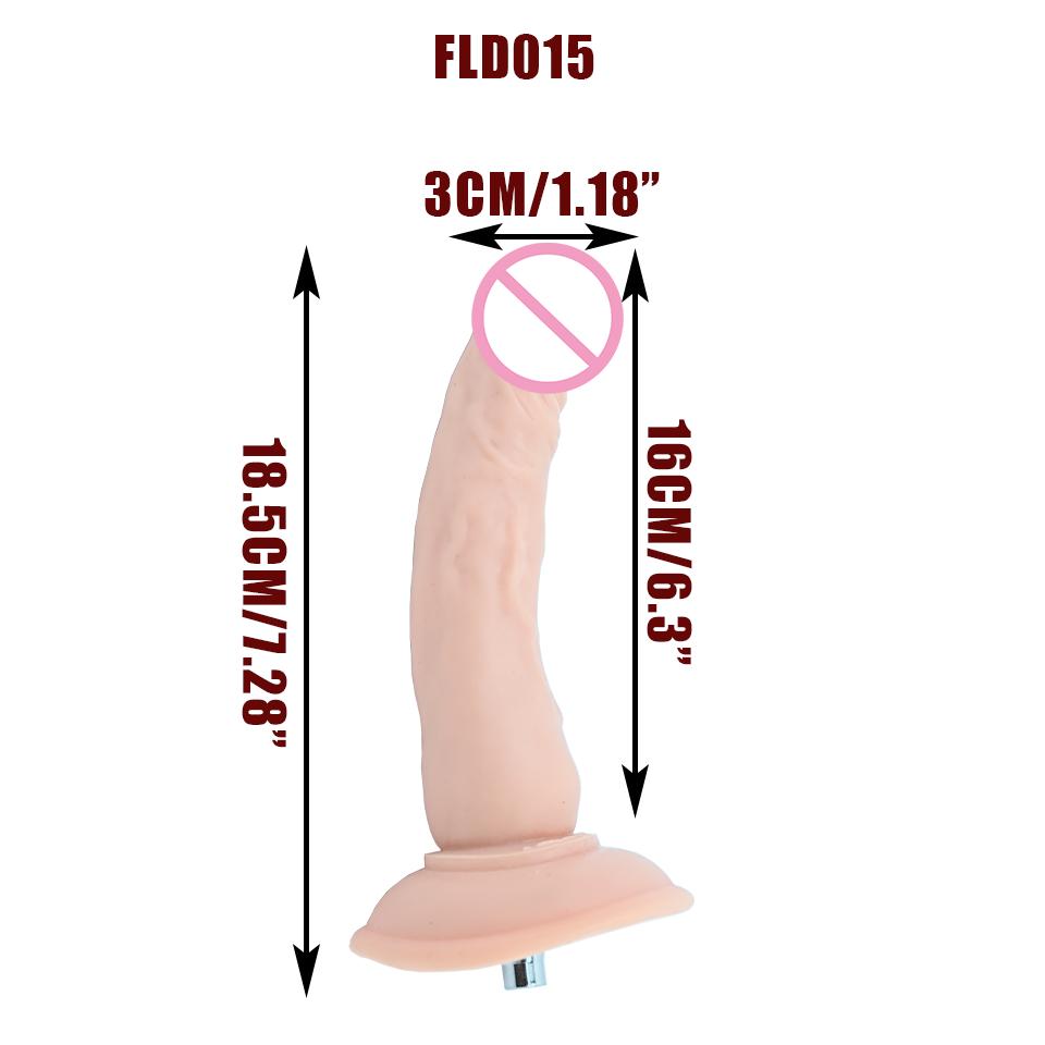 Sex Machine Attachment ROUGH BEAST 7.28" Black/Flesh Dildo for Sex Machine Vac-u-lock Love Machine Attachment Anal Plug Adult Sex Toys