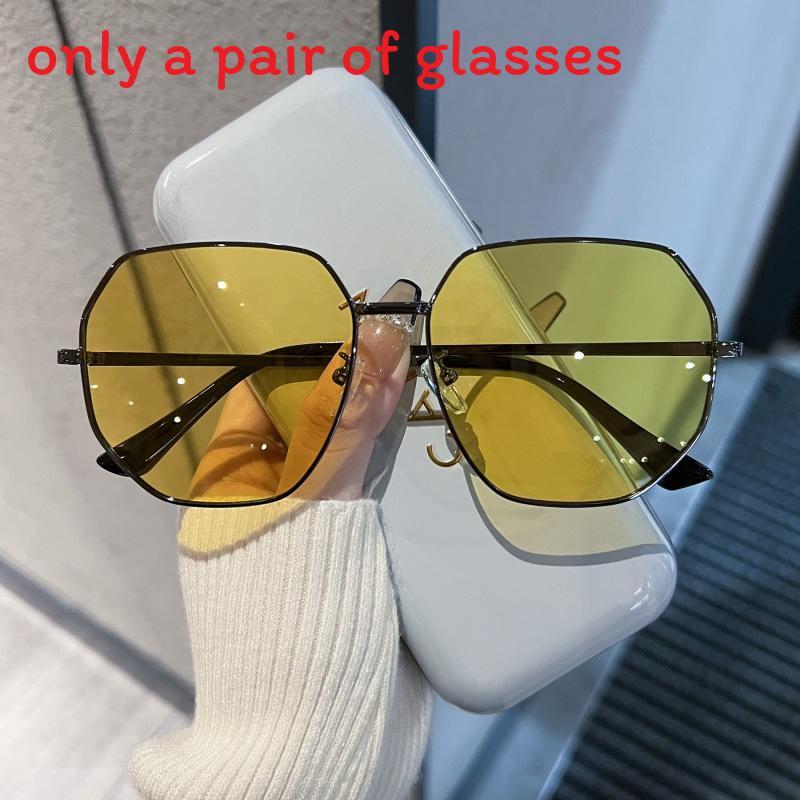 

Polygon Sun Glasses Uv380 Protection For Summer Outdoor Activities Style F
