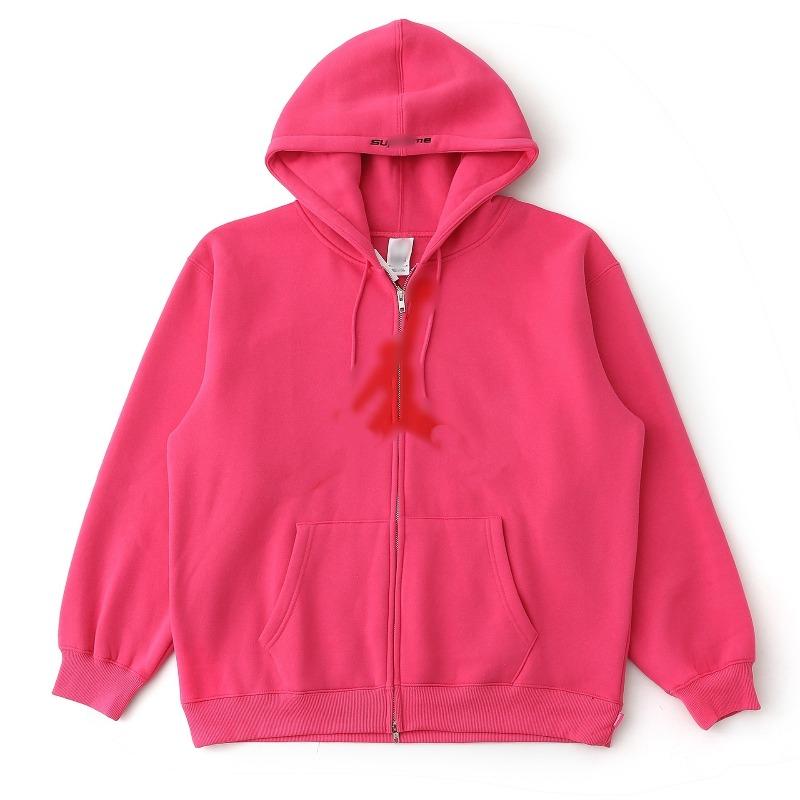 Men's and women's alphabet decal waterproof hooded zipper jacket