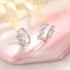 Double-Layer Zircon Star Ear Clips Exquisite Design Super Flash Three Star-Shaped Ear Bone Clips No Ear Holes Meteor Earrings