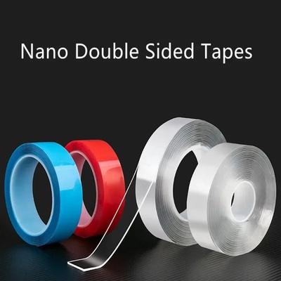 Nastro biadesivo nano, impermeabile, trasparente, riutilizzabile, nastri adesivi per la casa, super colla in porcellana, nastro doppio, extra forte