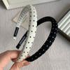 Thin Wide Headband Non-Slip Vintage Hair Hoop Elegant Polka Dot Headband  Fashion Accessory