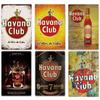 Havana Rum Vintage Tin Signs Metal Posters Decor Retro Plaque Stickers for Pub Club Man