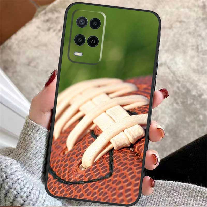 

American Football Sport Case For Oppo A38 A74 A94 A54 A18 A58 A78 A98 A80 A60 A40 A96 A76 A16 A15 A17 A57 A77 A5 Pro OPPO A57s