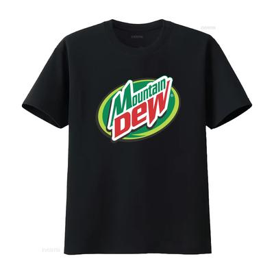 Mountain Dew Logo Rétro Années 90 Jeux Vidéo Blockbuster T-shirt Coton Lourd vintage Lavé homme