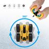 Stunt 2.4G High Speed TwoSided 360 Degree Rotate Wireless RC Car Fourwheel Drive(yellow )