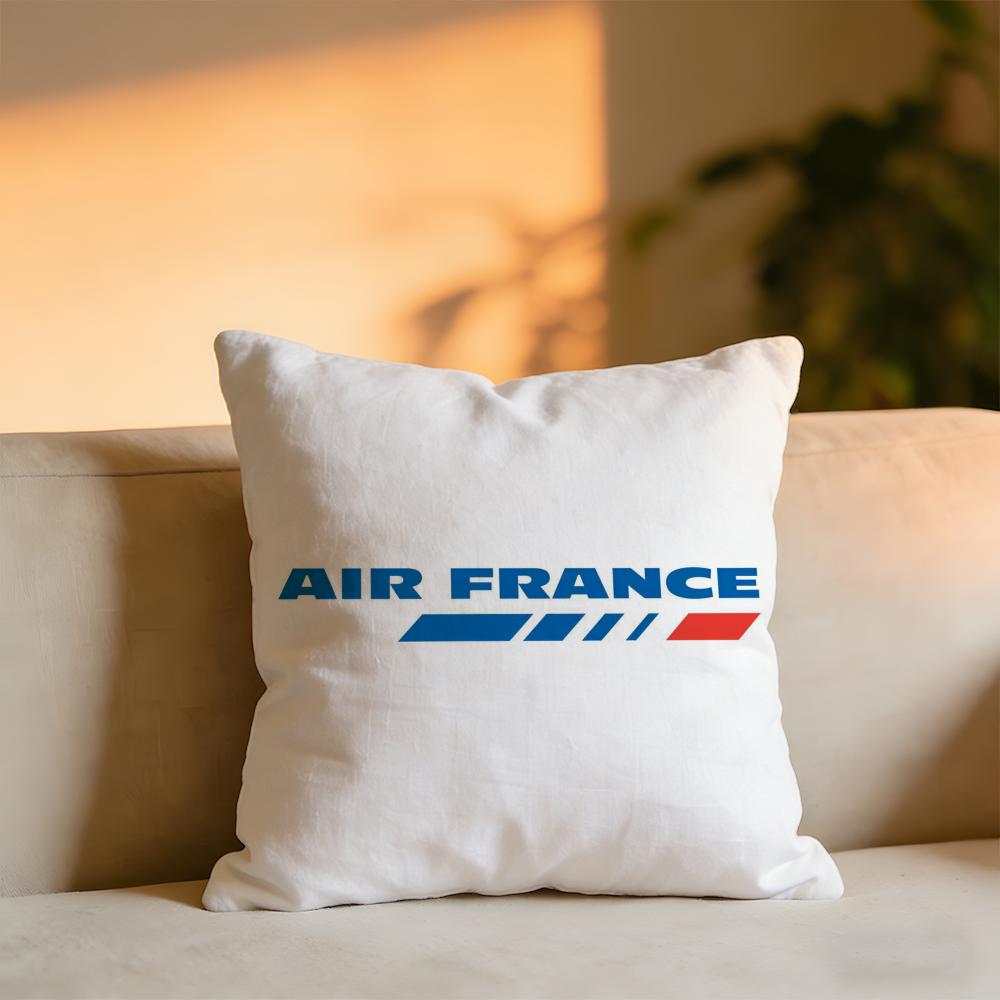 

Air France Cushion Cover Cozy Velvet Throw PillowSoft Warm Cushion For Sofa Bed 30X30cm